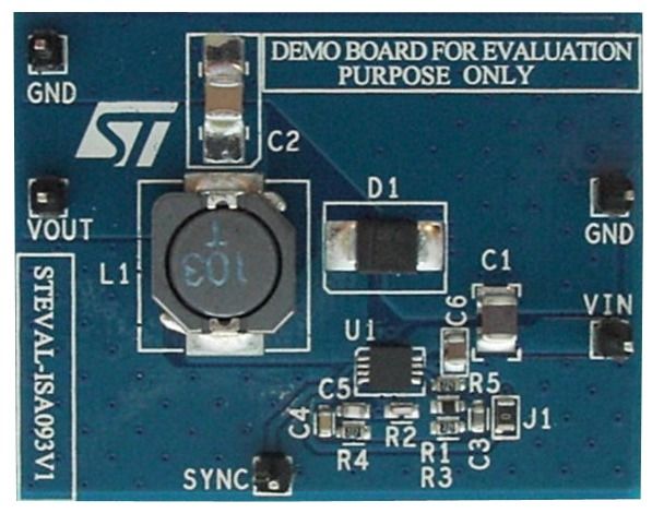 L7981 3A Step-Down Switching Power Supply in QFN Package Demonstration Board