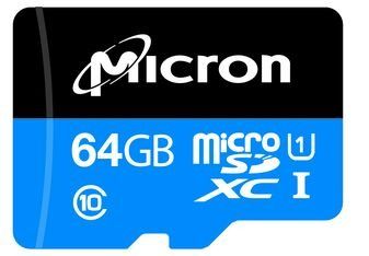 Flash Card 64G-byte MicroSD Card 3.3V Socket Mount