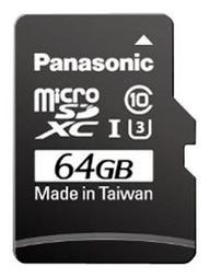 MicroSDXC Card 64GB 1.8V/2.5V/3.3V Industrial Temp
