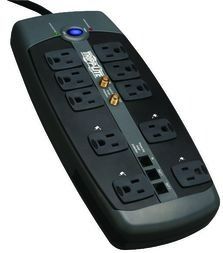SURGE PROTECTOR 120V 10 OUTLET RJ11 COAX 8FT CORD 3345 JOULE