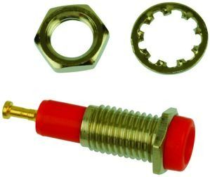 Conn Tip Jack F 1 POS ST Panel Mount 1 Port