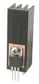 Heat Sink Passive TO-220 Thru-Hole 12.8°C/W Black Anodized