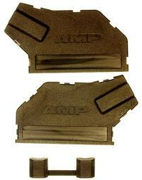 Connector Accessories 50 POS CHAMP Strain Relief Cover Kit Black Bulk