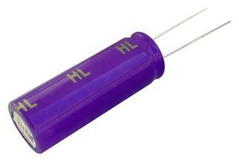 Cap 50F 2.7Vdc 20% 2000hr (18 X 50mm) Radial Aluminum Cylindrical Can 7.5mm 65°C Tray