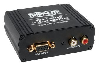 VGA AUDIO TO HDMI CONVERTER ADAPTER FOR STEREO AUDIO / VIDEO