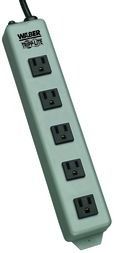 Power Strip 120VAC Wall Mount 5-Outlet 15-ft Cord