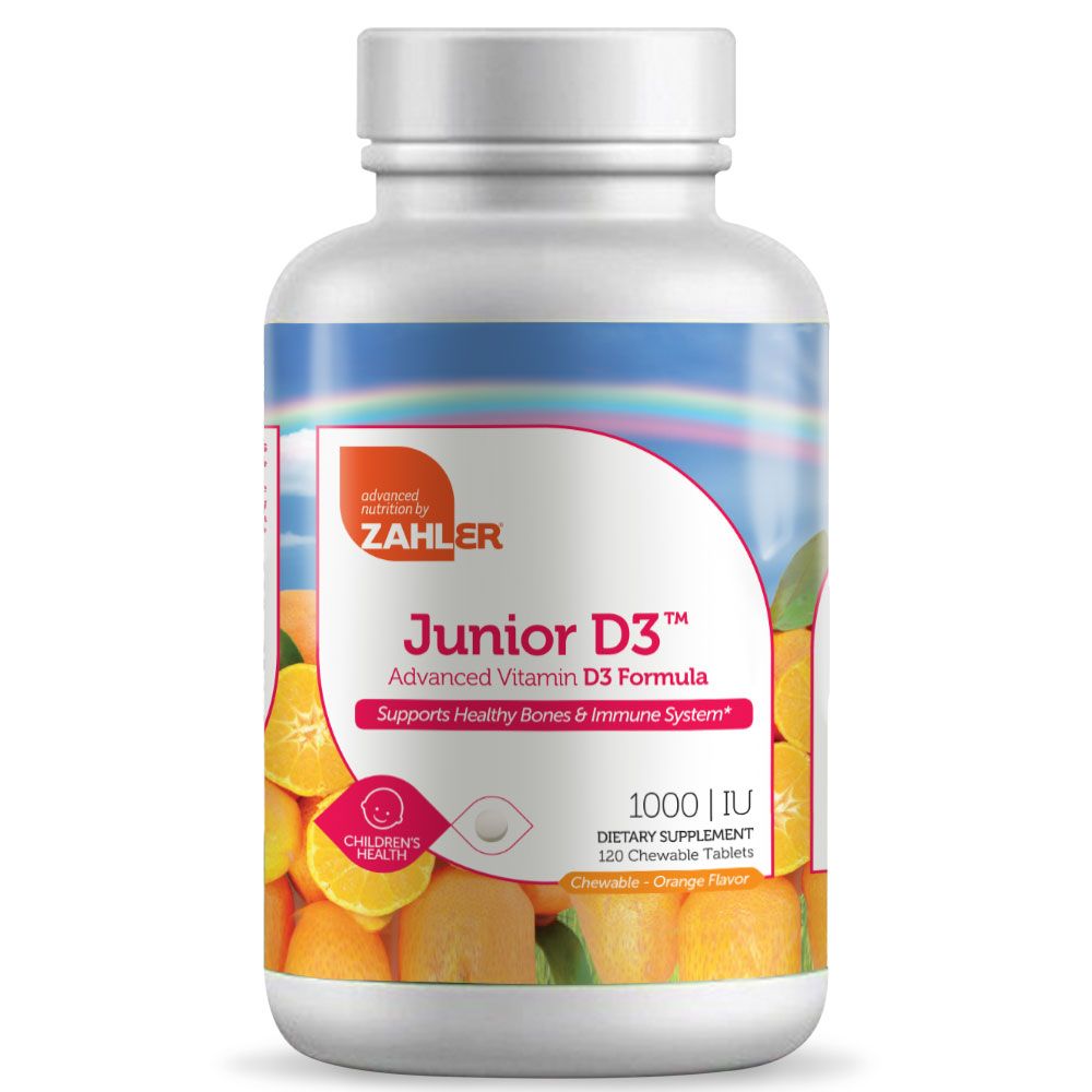 Zahler Junior D3 120 жевательных таблеток