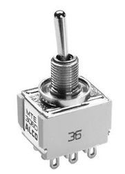 Switch Toggle ON OFF ON DPDT Bat Toggle Wire Lug 6A 250VAC 28VDC Panel Mount with Threads