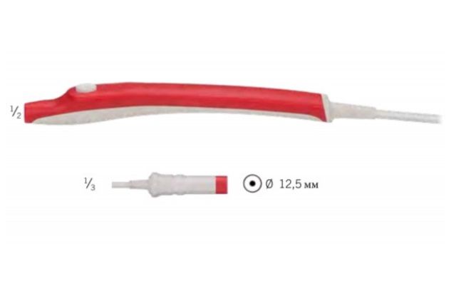 Рукоятка для электродов монополярных, однокнопочная, LARGE COAX, 1,6мм, 3 м