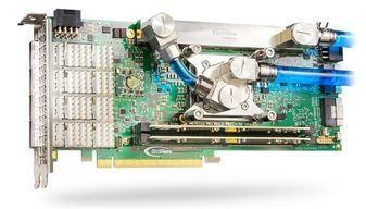 UltraScale+ VU13P FPGA Based PCIe Card with 2Gbit Flash Memory Liquid-Cooled 300A Power Supply