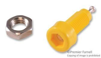 Conn Tip Jack F 1 POS ST Panel Mount 1 Port