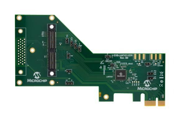 LAN7431 Ethernet Development System PCIe Networking Adapter Evaluation Board