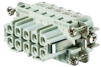 Conn High Density F 10Signal/1Ground POS Screw ST Cable Mount
