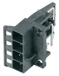 Conn Shrouded Header HDR 4 POS 5mm Solder RA Thru-Hole Box