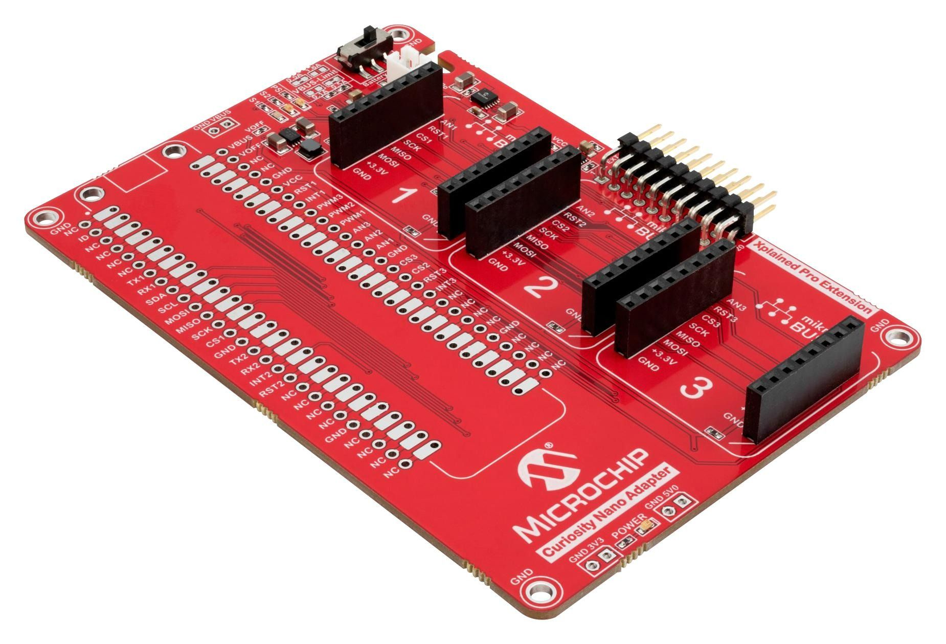 Curiosity Nano Base for Click Boards