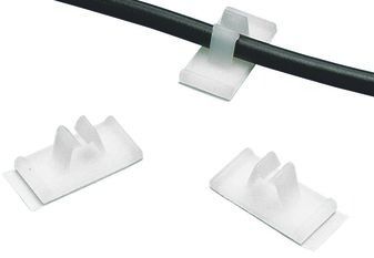 Cable Accessories Adhesive Backed Cord Clip Nylon 6/6 Natural
