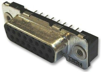 Conn High Density D-Sub PIN 15 POS 2.29mm Solder ST Thru-Hole 15 Terminal 1 Port Tray