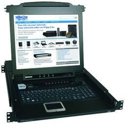 8-PORT RACKMOUNT CONSOLE KVM SWITCH W/ 17 INCH LCD 1URM