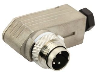 MALE CABLE CONNECTOR 3 WAYS RIGHT-ANGLED