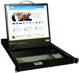 KVM RACK CONSOLE W/ 17" LCD, KEYBOARD, TOUCH PAD 1URM