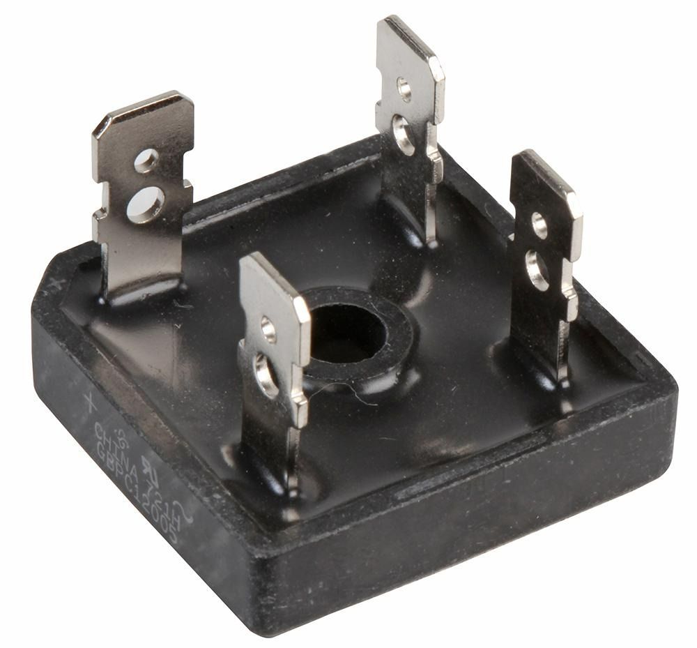 Diode Rectifier Bridge Single 1.2KV 25A 4-Pin Case GBPC-A