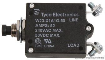 Circuit Breaker Thermal 1Pole 50A 250VAC/50VDC
