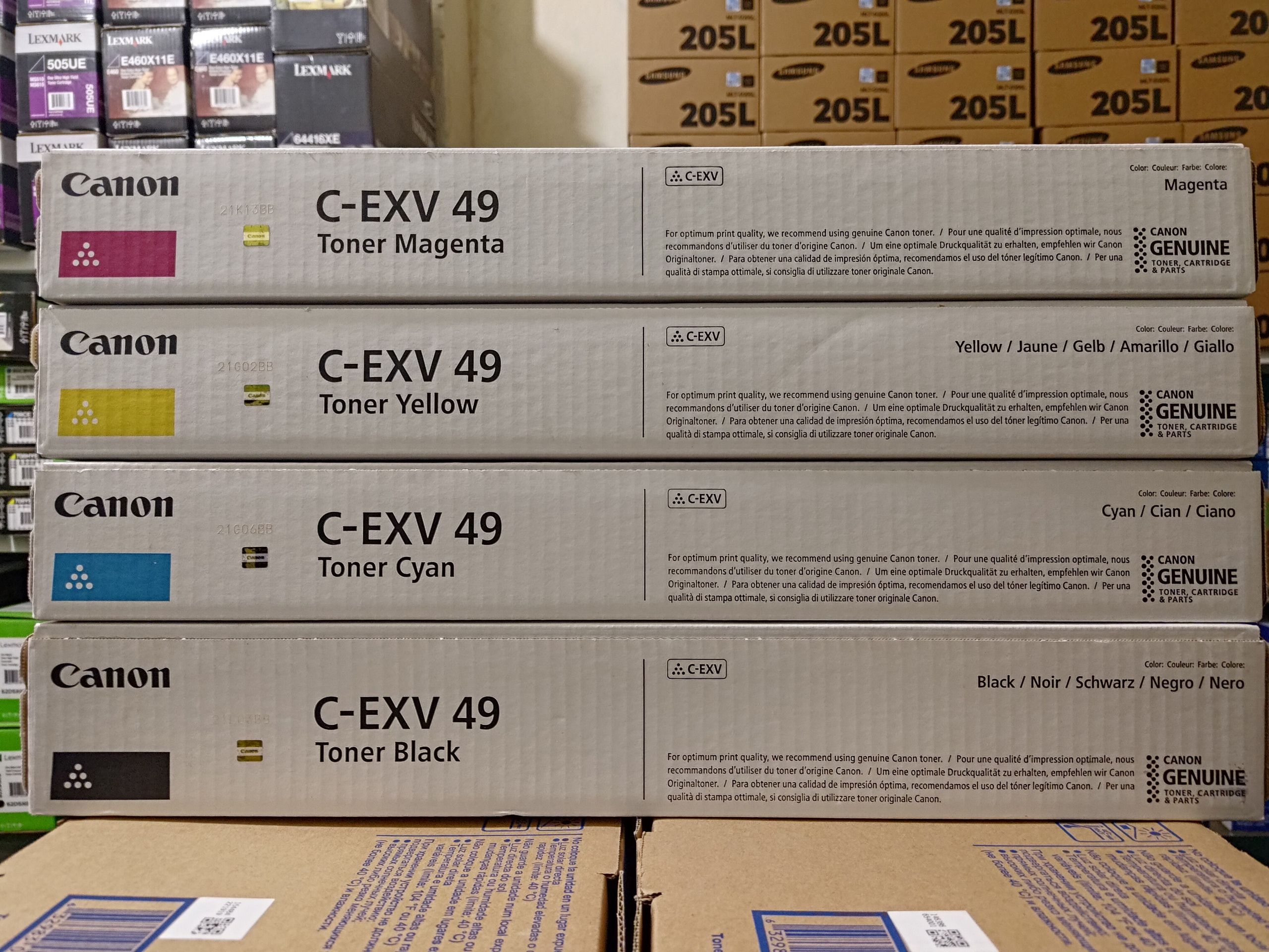 Тонер-туба C-EXV49BK C-EXV49C C-EXV49Y C-EXV49M для iR Advance C3320/3325/3330 КОМПЛЕКТ