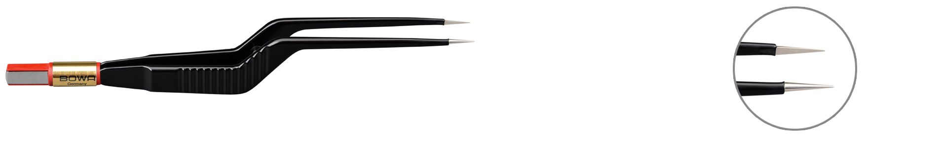 Bowa Пинцет биполярный, NON-Stick-Gold, байонетный, 160 мм, 0,3 мм