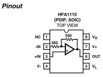 OP Amp Single Current Fdbk ±5.5V 8-Pin SOIC N