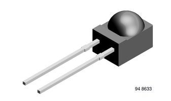 Photodiode Module 940nm 0.6A/W 2-Pin Side Looker Bulk
