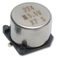 Cap 0.22F 5.5V -20% to 80% (10.5 X 8.5mm) SMD Cylindrical 70°C Embossed T/R