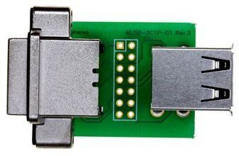 Conn USB RCP 8 POS Solder RA Thru-Hole 8 Terminal 2 Port