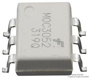 Optocoupler Triac AC-OUT 1-CH 600VDRM 6-Pin PDIP SMD White T/R