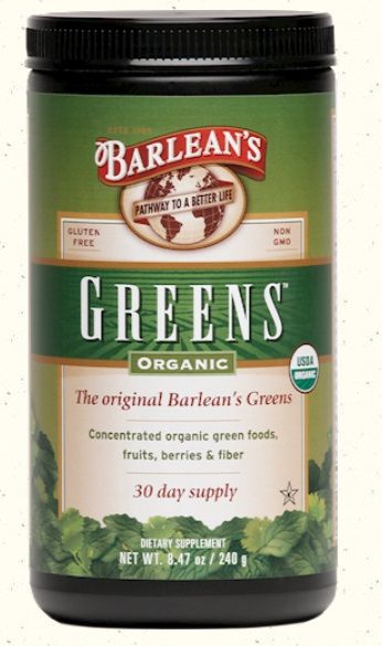Barlean's ORGANIC GREENS POWDER - NATURAL FLAVOR 8.47 oz.
