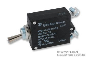 Circuit Breaker Thermal 1Pole 30A 250VAC/50VDC
