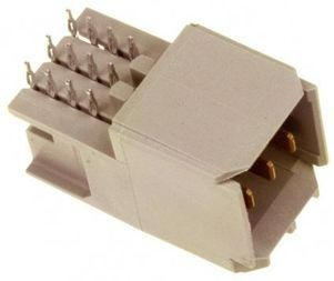 Conn DIN 41612 PIN 6 POS 2mm Press Fit RA Thru-Hole