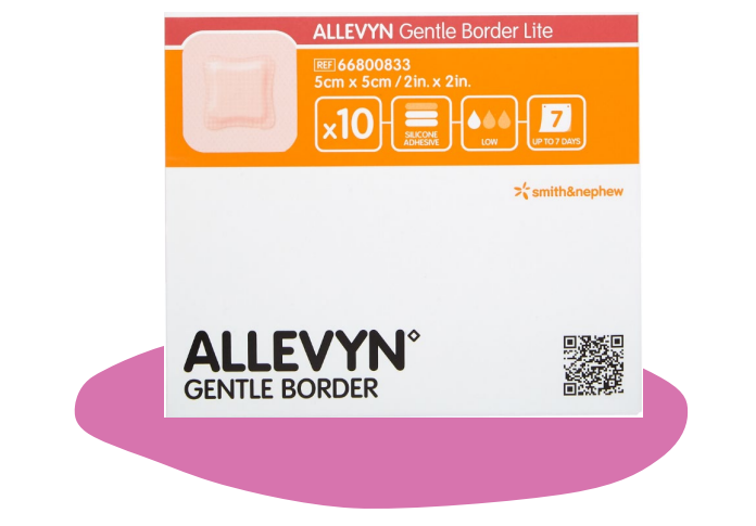 Повязка Allevyn Gentle Border Lite8см x 15см  10 шт. , Smith&Nephew