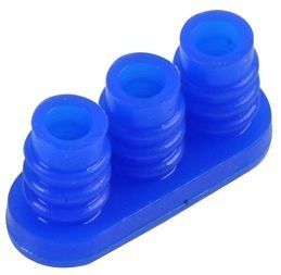 Connector Accessories Seal Protector 3 POS Silicon Rubber Blue