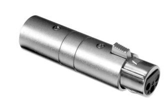 Conn XLR Adapter F-M 3/3 POS ST 2 Port