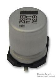 Cap Aluminum 220uF 63V 20% (12.5 X 12.5 X 16mm) Cylindrical 600mA 5000hr 125°C Blister T/R