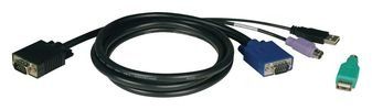 15FT USB / PS/2 COMBO CABLE KIT FOR B040 & B042 KVM SWITCH