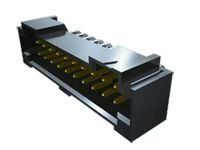 2mm Shrouded Terminal Strip 2 Rows 2 Positions/Row Right Angle 15µ Inch Selective Gold in Contact/Matte Tin on Tail with Weld Tab Thru-Hole Tube