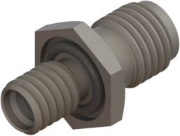 SMP Male  to SMA Female Panel Mount Adapter, LD