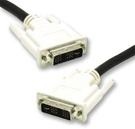 Cable Assembly DVI 2m 28AWG 24 POS DVI to 24 POS DVI F-F Solder-Solder