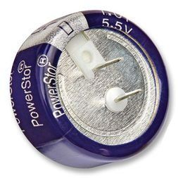Cap 0.33F 5.5V -20% to 80% 2000hr (13.5 X 8.3mm) Radial Stacked Coin 5mm 85°C Bulk