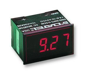 DC Voltage Monitor LED 9.4mm 30VDC to 264VDC 3DIGIT/3.5DIGIT Panel Mount