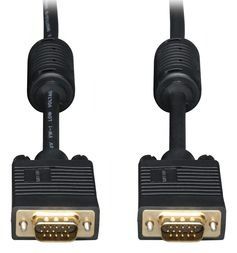 6FT VGA COAX MONITOR CABLE HIGH RESOLUTION HD15 M/M 6"