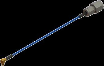 SMPM Female R/A to 2.92mm Male R/A Cable Assembly for .047 Cable (OAL 6")