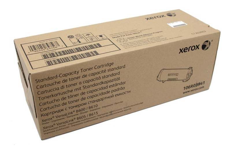Картридж 106R03941 Тонер-картридж Тонер-картридж XEROX VL B600 B605 B610 B615 black оригинал ресурс