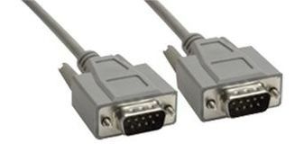 STANDARD 9PIN D-SUB MOLDED MALE/MALE 5FT